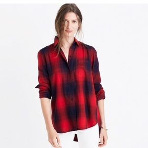 Madewell Classic Ex-Boyfriend in Wilder Plaid